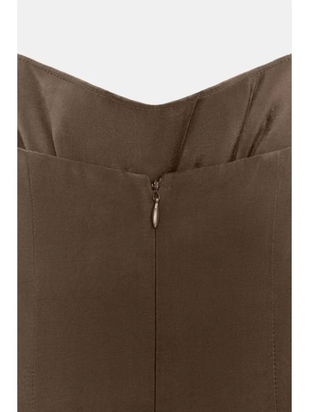 ZARA FLUID HALTER VOLUME MIDI DRESS - Picture 6 of 6
